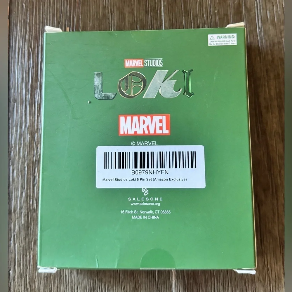 Marvel Studios Loki Collectible 5 Piece Enamel Pin Set Limited Edition New